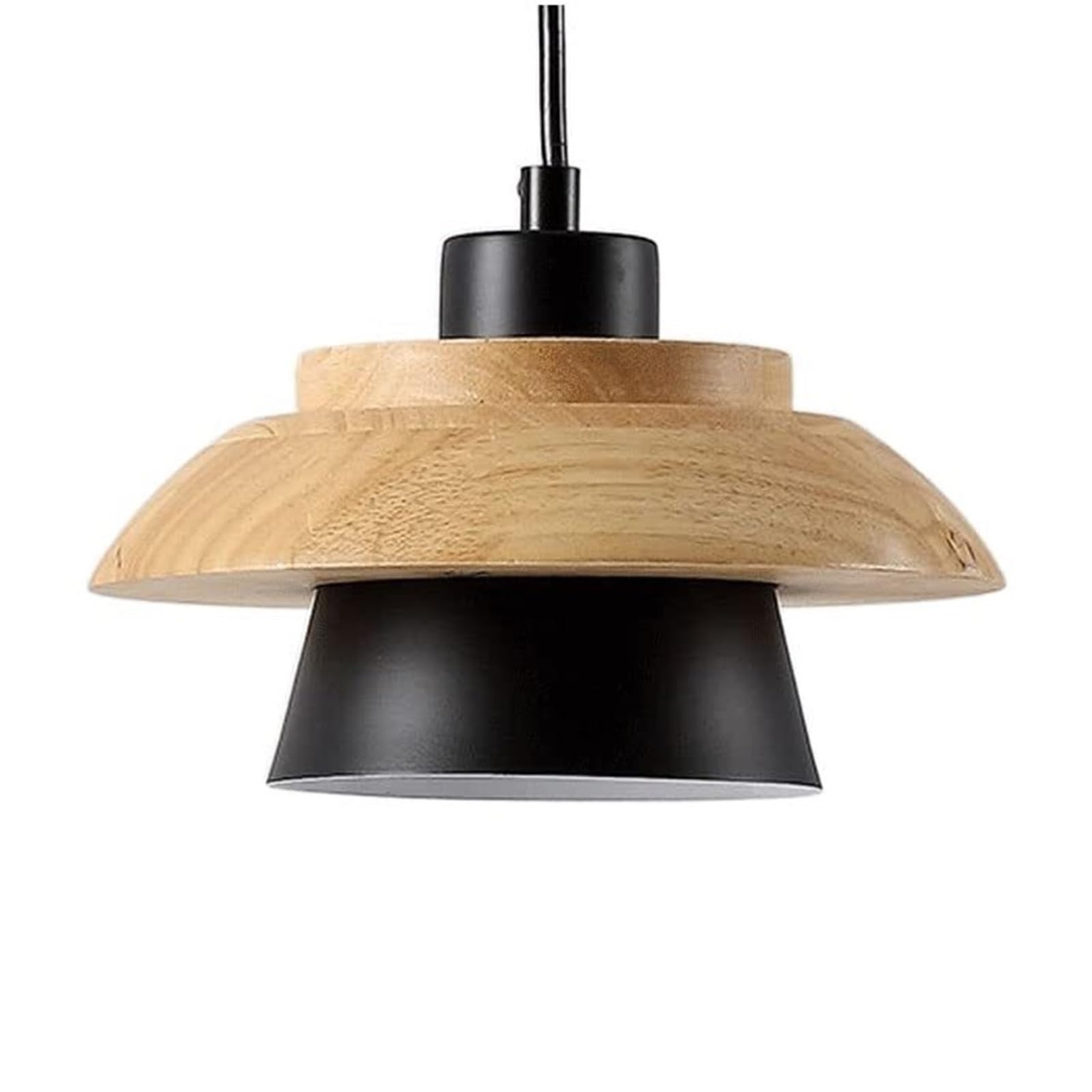 KHUKHU Nordic Wooden Chandeliers Light Art Deco Pendant Light E27 Base Hanging Lights Restaurant Pendant Lights Pendant Light Fixture Bedroom Bar Balcony Aisle Living Room(D)