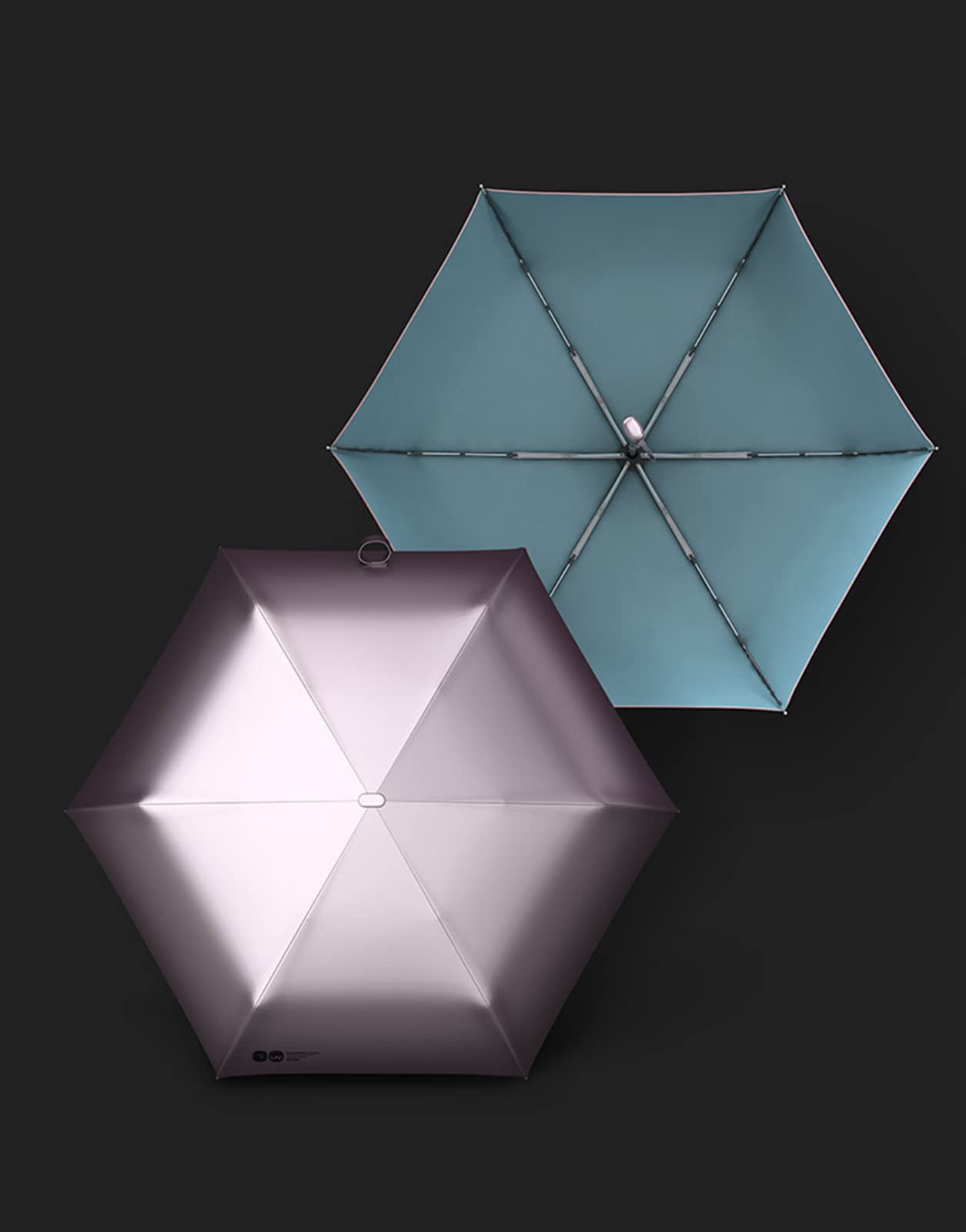 Paraguas Plegable de Viaje, pequeño Paraguas Compacto UV para Sol y Lluvia, Ligero y portátil, Apertura y Cierre automático, Paraguas para Hombres y Mujeres