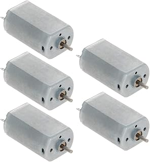 Bettomshin DC Motor 3.7V 20000RPM 0.42A Electric Motor Round Shaft for RC Boat Toys Model 5Pcs