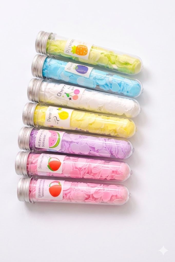 Paper Soap Sheets, Heart-Shaped, Fruit Scented, Portable Travel Soap Flakes, Instant Dissolve, 7 Pack, for Camping, Hiking and School PACK OF-7-image-9