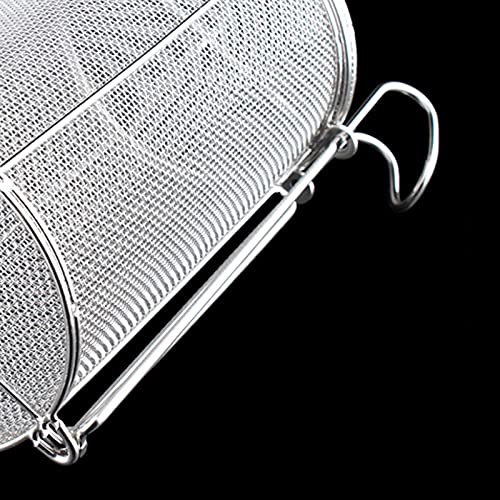 Frituurmand Roestvrijstalen fry mand ronde zeef Franse friet mand met intrekbare handvat voor friet, gebakken kip, noedels, etc. Frituurmanden - Image 4