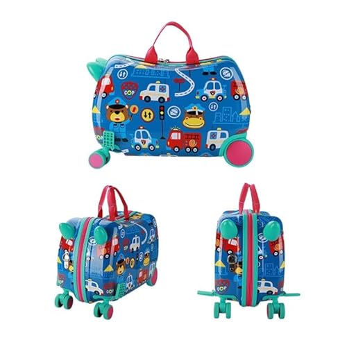 子供が乗れるキャリーケース【キッズ スーツケース くるま】機内持ち込み 34L 1泊2日 ハード 旅行 子ども 子供が乗れるスーツケース 乗せる 乗る 大容量 男の子 女の子 旅行 バッグ