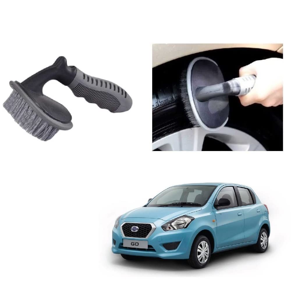 All Purpose Alloy Wheel Tire Car Rim Tyre Cleaning Brush Essential Universal Accessories Suitable for Datsun Go-image-48