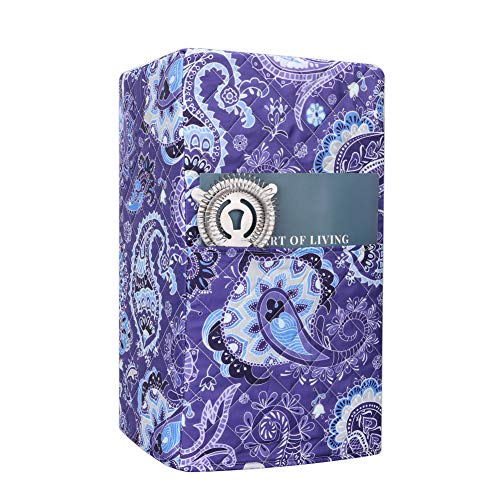 Quilted Blender Cover, Juice Cover, Kitchen & Dining Small Appliance Dust with Accessory Pocket Compatible with Ninja 1000 Watt Professional Blender-Paisley Pattern (Purple)