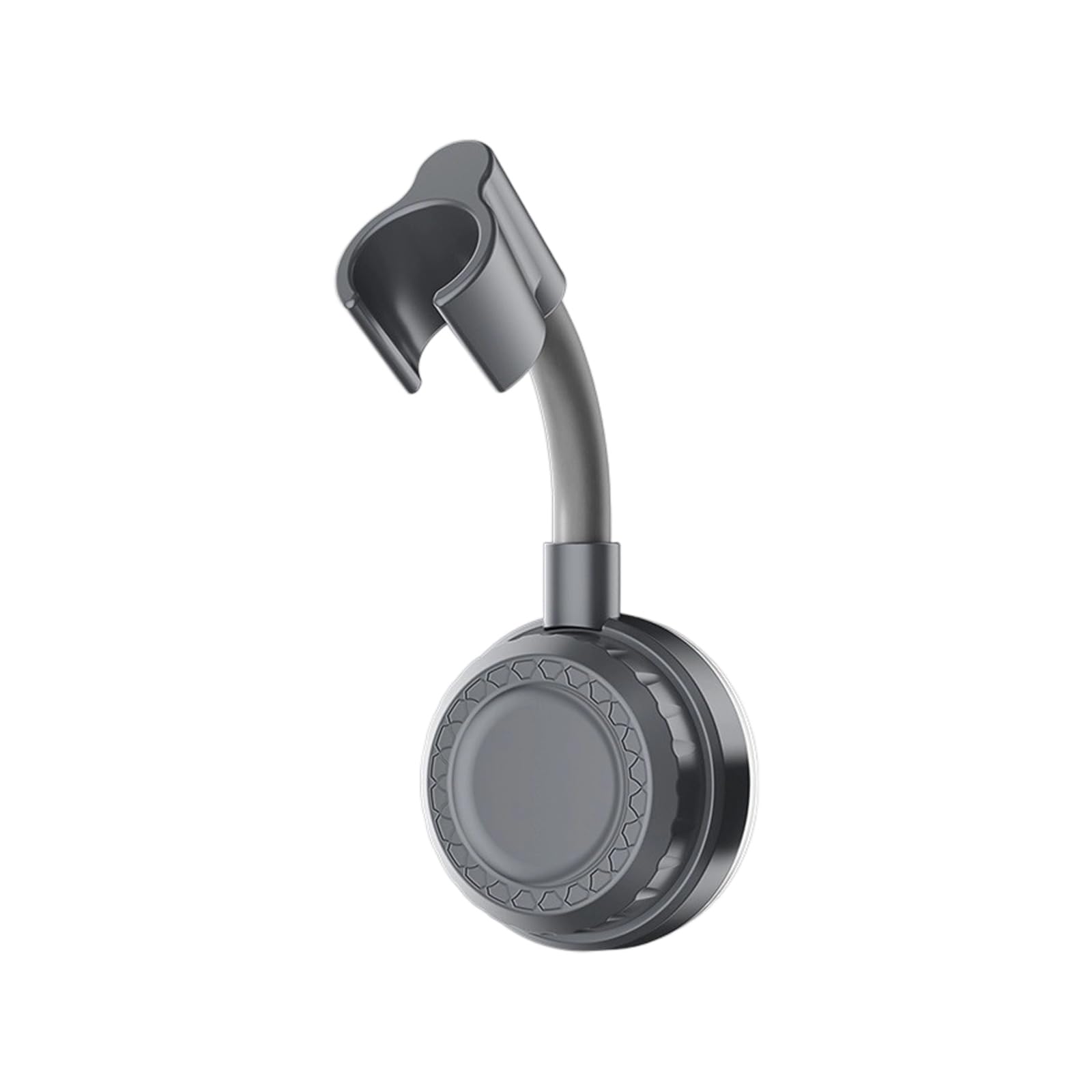 Jazuaiao Grey Degree Turn Shower Arm Mount Recyclable Adhesive Base Flexible Positioning Modern Bathroom Planner Abs Substance Removable Shower Parenthesis