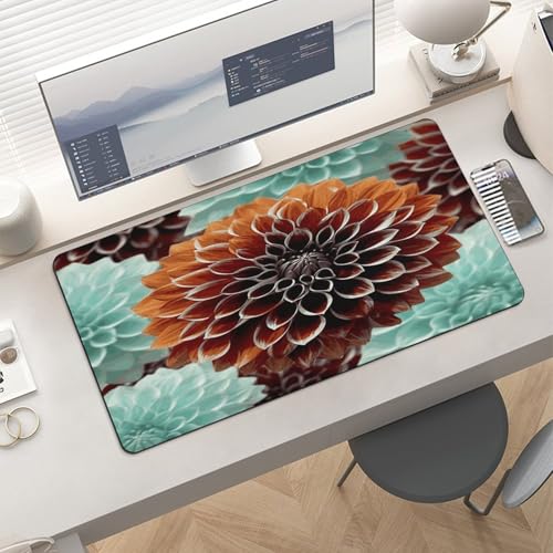 Alfombrilla de escritorio Dahlia Flower grande de goma miniatura 6