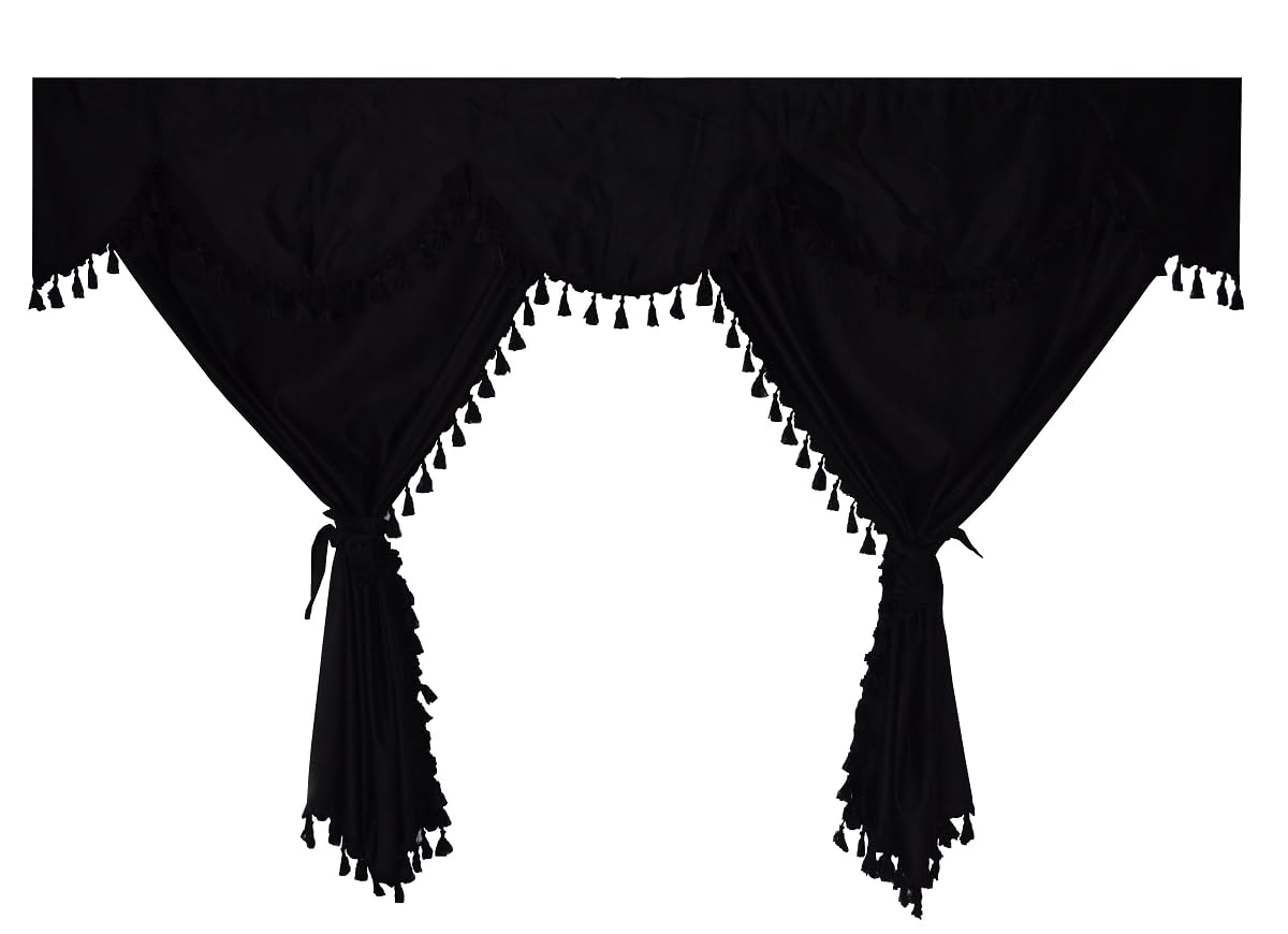 Ensemble complet de rideaux noirs avec pattes noires pour DAF Volvo Scania Man Mercedes Renault