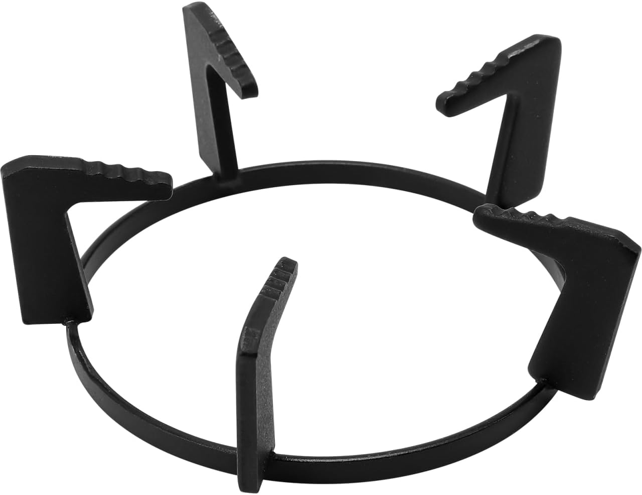 OSALADI Wok Stand Wok Cast Iron Gas Stove Rack with Five Foot Non-slip and time saving for Home Kitchen Gas Stove Cooktop Accessories (Black)