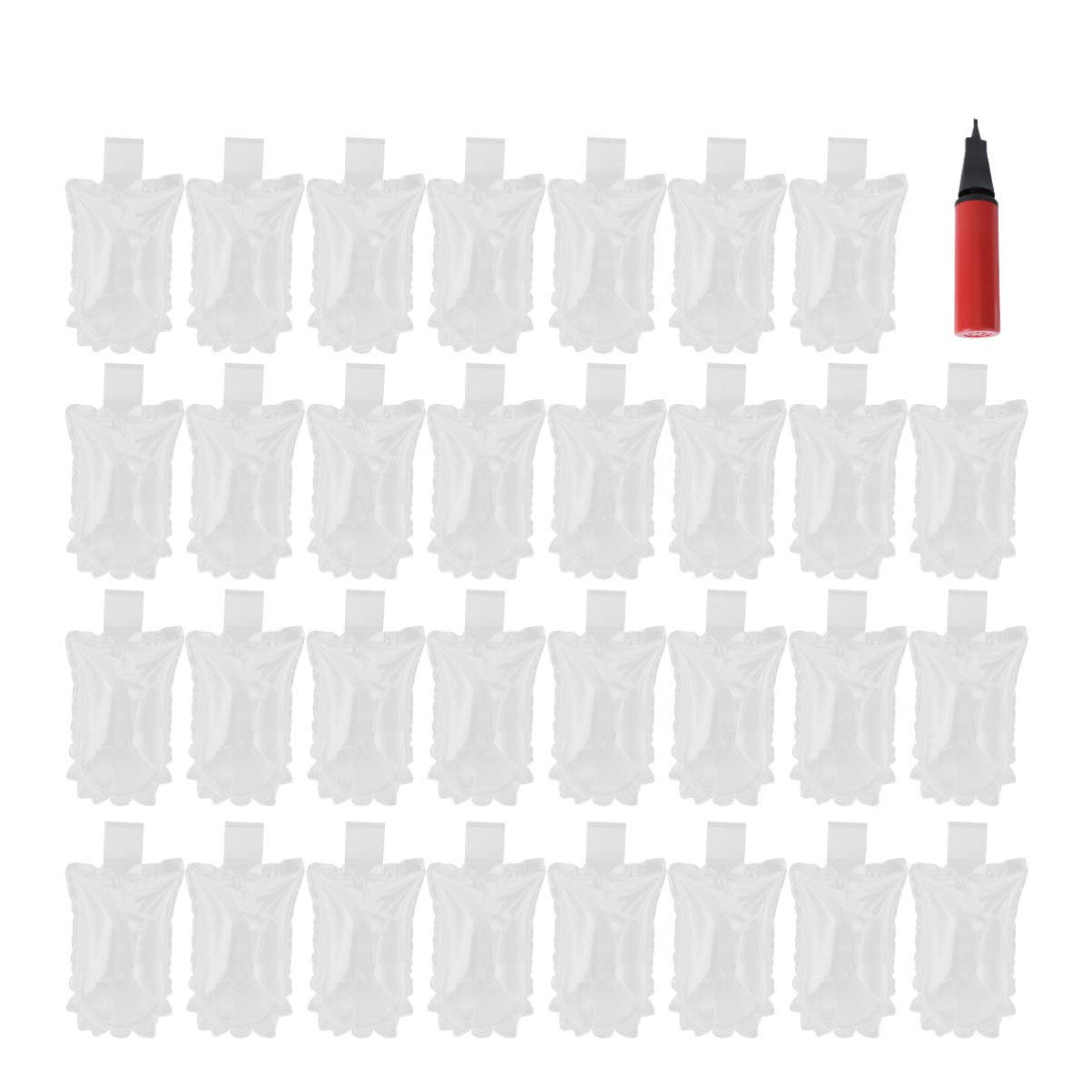 Holibanna100pcs Inflatable Shoe Shapers Transparent Shoe Support Shoe Trees for Shoes Sandals Sneakers Boots High Heels