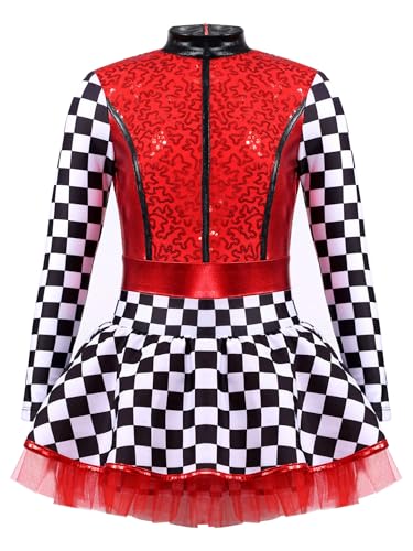 Disfraz de Piloto de Carreras para Niñas con Mono y Vestido