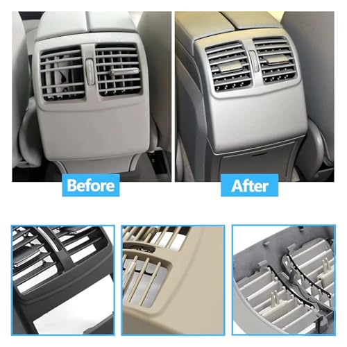 Rejilla de ventilación trasera para Benz W212 Clase E Sedan 2009-2012 3