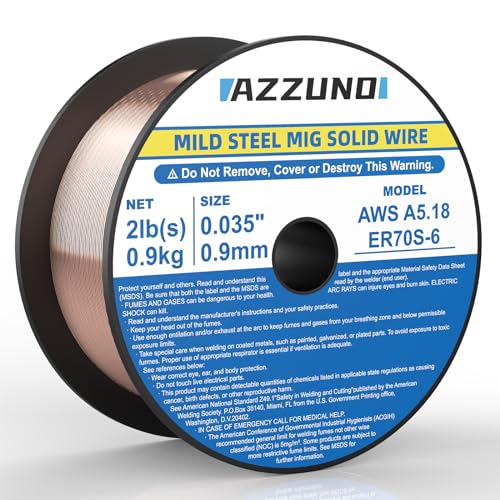 5 Best Mig Welders for 1/2 Inch Steel – Heavy-Duty Options 3 AZZUNO Mig Solid Welding Wire
