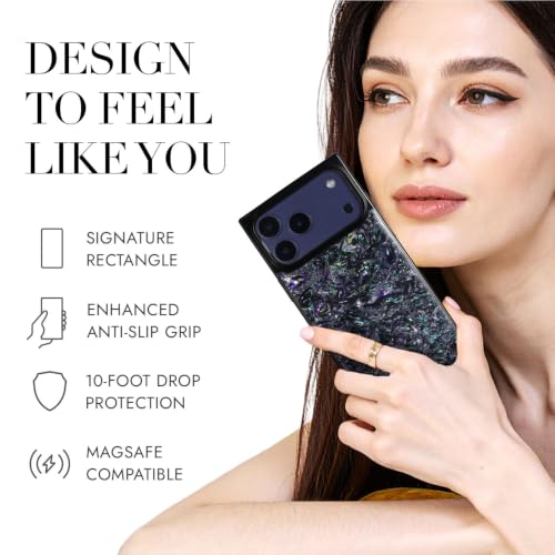 Image of COCOMII Rectangle for iPhone 18 Pro Max /17 Pro Max Case, Galaxy Abalone