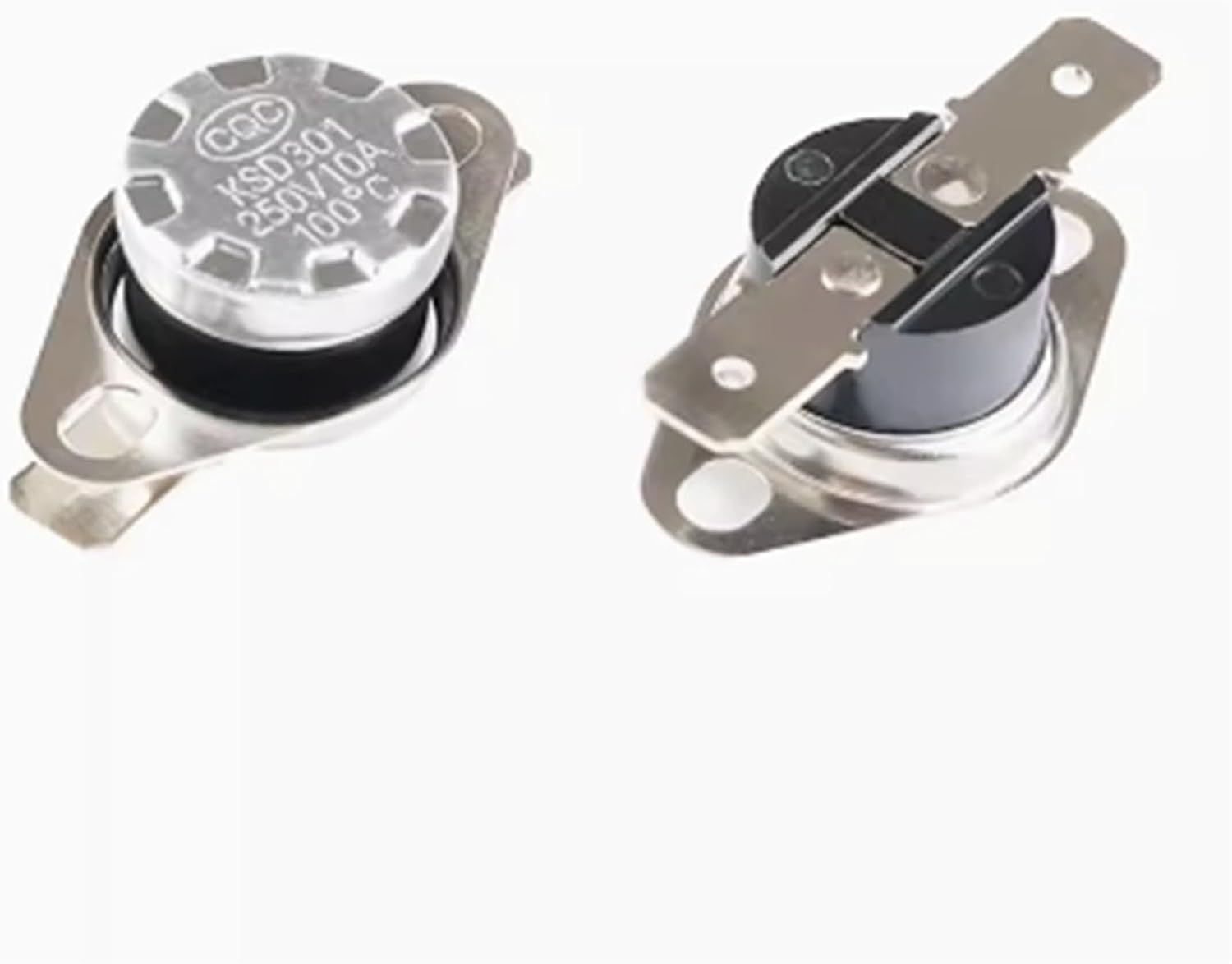 Bimetal Temperature Control Switch, KSD301, 250V 10A, 40-130°C Range, Thermal Thermostat (80C Normal Closed)