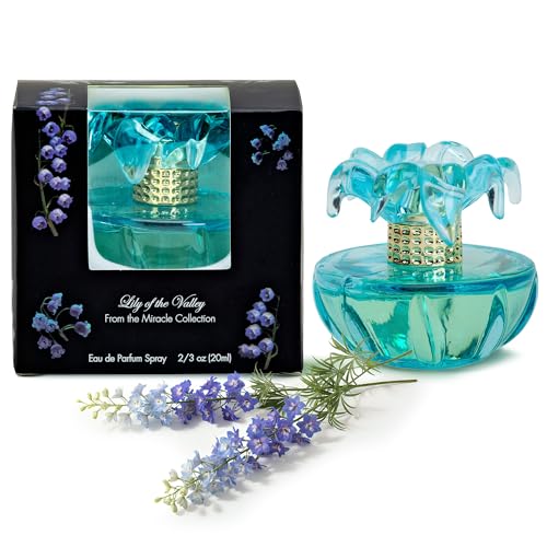 MIRACLE COLLECTION Lily of the Valley Eau de Parfum for Women - Exquisite Long-Lasting Floral Fragrance - Elegant 20ml Luxury Gift Spray