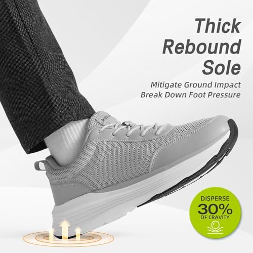 OrthoComfoot Men's Orthopedic Fashion Sneakers with Arch Support: Casual Plantar Fasciitis Walking Shoes for Flat Feet, Comfortable Orthotic Outdoor Shoes for Foot and Heel Pain Relief2