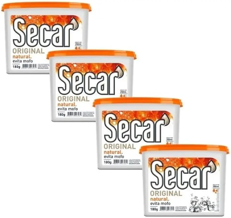 Kit 4 Unid Evita Mofo Desumidificador Anti Mofo Secar 180g