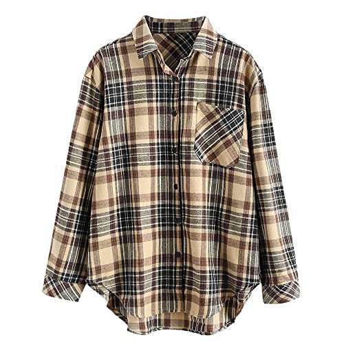 ZAFUL Camicetta da donna in misto lana spessa, a