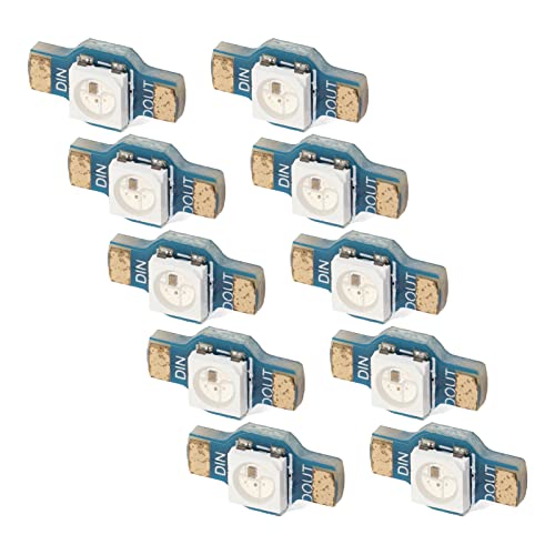 RGB LED Light Module, 10Pcs High Brightness WS2812 RGB LED Module Simple Circuitry for Replacement