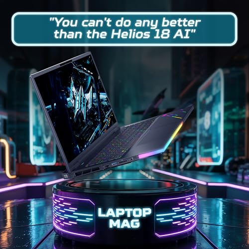 acer Predator Helios 18 AI PH18-73 Gaming Laptop - Intel Core Ultra 9 275HX, 32GB, 1TB Gen5 SSD, NVIDIA GeForce RTX 5080, 18" WQXGA 250Hz Mini LED, Windows 11, Black - Image 6
