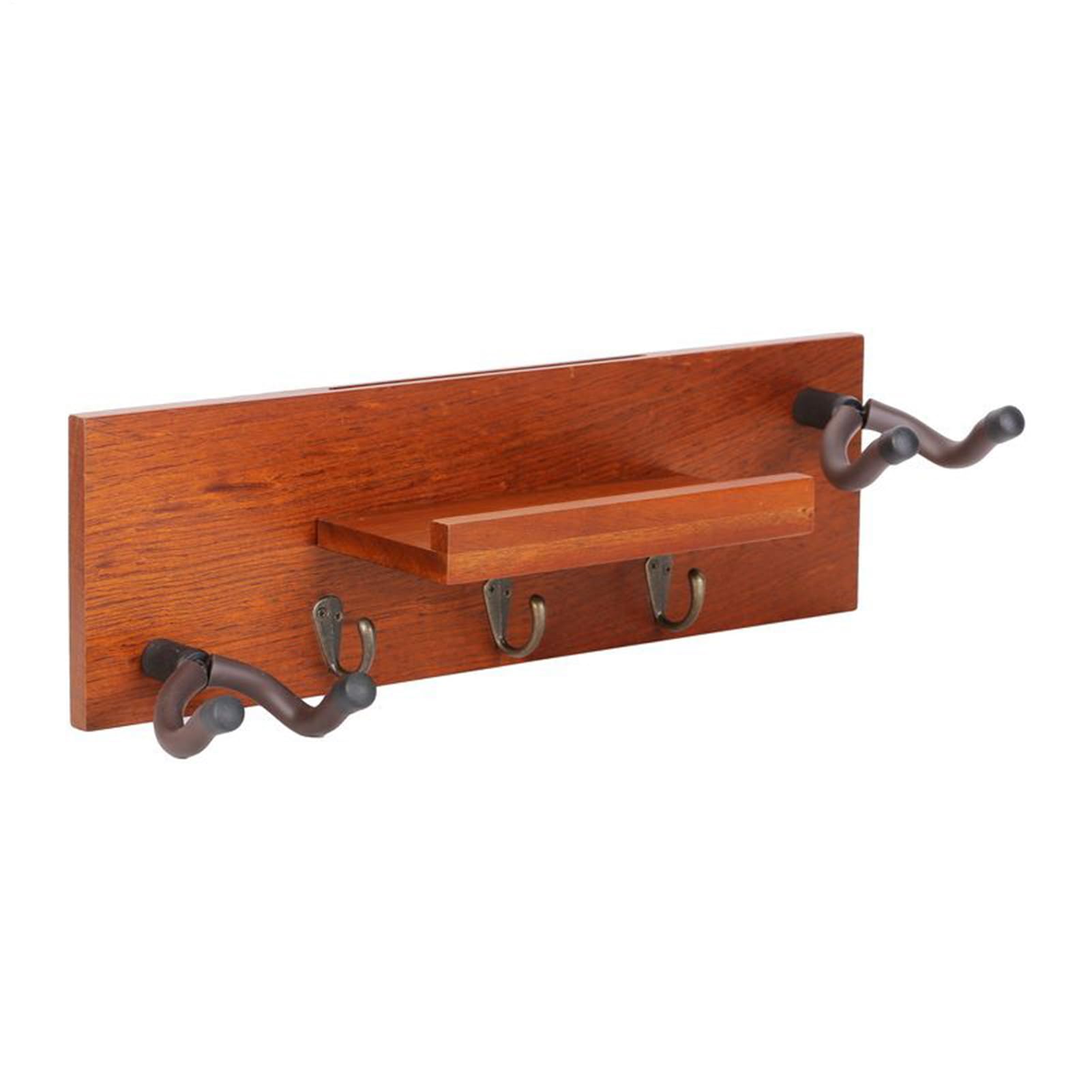 Gancio a muro per chitarra, Stabile, Elevata Portata | Supporto Organizer Portachitarra In Legno Robusto Espositore Multistrumento Per Chitarra Elettrica, , Basso, Ukulele E