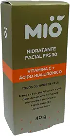 Hidratante Facial Mió FPS 30 com Vitamina C e Ácido Hialurônico 40g