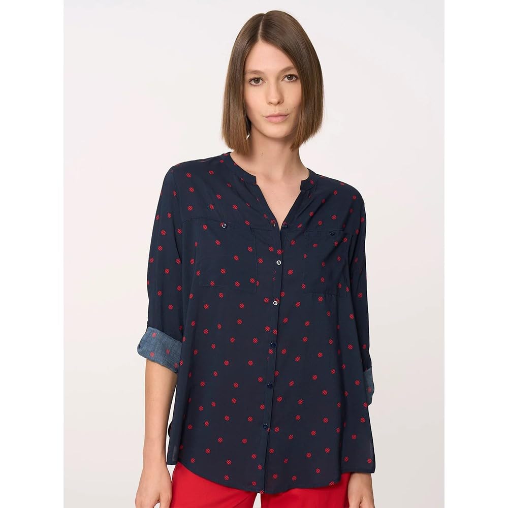 Ragno Camicia con Collo Coreano in Ecoseta Art.dm84si