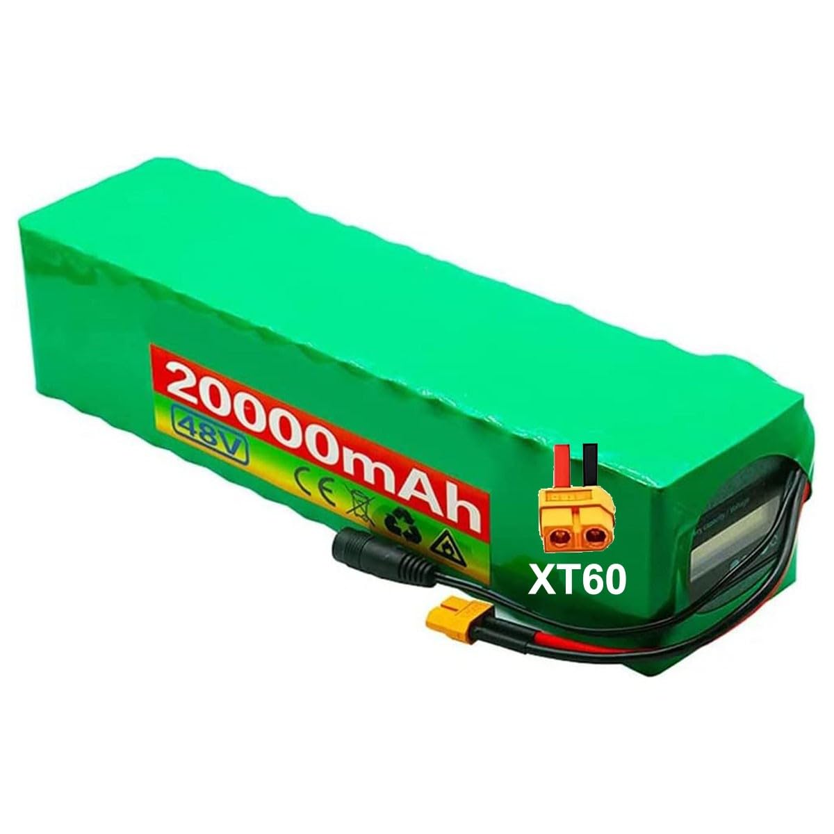 Batteria Da 48V 20Ah Per Monopattino Elettrico Configurazione 13S3P Batteria 48 Volt Con Caricabatterie Inclusa Per Motori Skateboard Da 200-1000W Batteria High Capacity