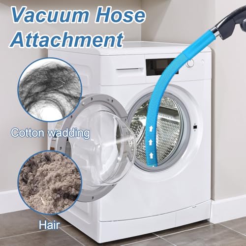 Image of Upgraded Dryer Lint Vent Cleaner Kit: Flexible Vacuum Hose Attachment for Lint Removal |Universal Vacuums Deep Cleaning Brush for Clogged Ducts