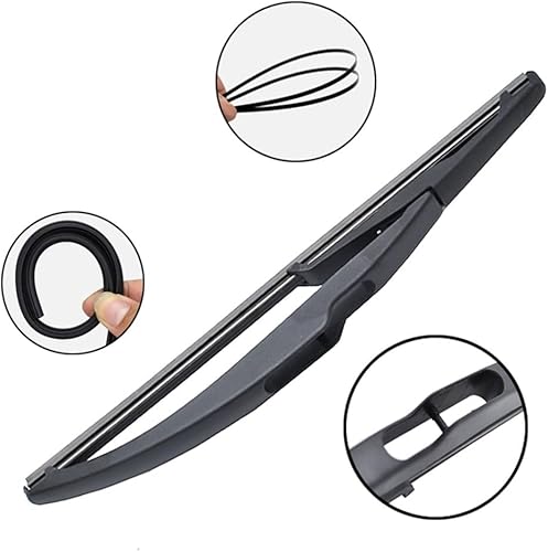 Miniatura 3 de Limpiaparabrisas delantero y trasero compatible con Renault Dacia Dokker 2016-2020, limpiaparabrisas y ventanas, cepillos de lluvia de 22 pulgadas,