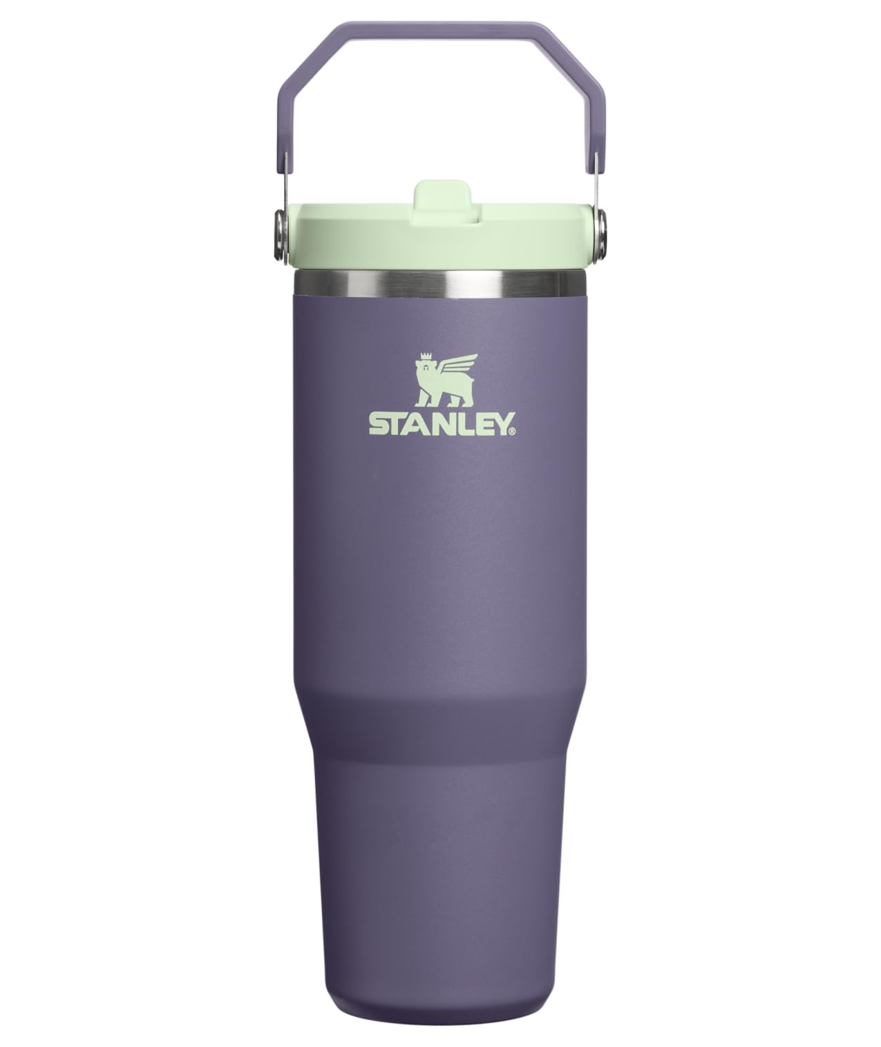 STANLEY IceFlow 2.0 Flip Straw Tumbler, 30 oz, Purple Umbra | Easy Carry Handle | Twist On Lid and Flip Up Straw | Leak Resistant Water Bottle | Insulated Stainless Steel | BPA-Free