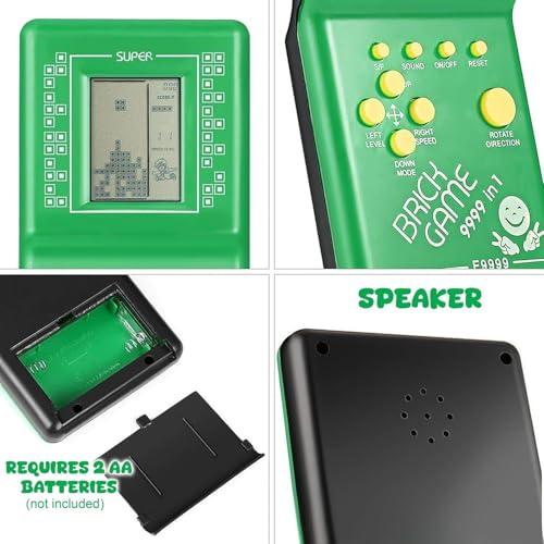 Image of 2026 Handheld Portable Indoor and Outdoor Brick Game 9999 in 1 Video Game Compatible for Kids