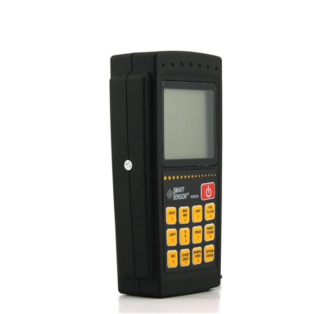 Portátil Digital de Alta Precisión Velocidad del Viento del anemómetro de Flujo de Aire Digital Mwter con retroiluminación de LCD for medir la Velocidad del Viento, Temperatura AR856