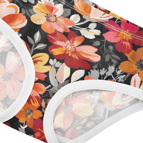 Joisal Colorful Girls Underwear Toddlers 2t Cotton Girl Panties Cute Red Grey Floral Briefs Underpants4