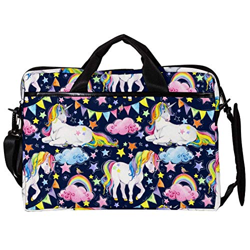 Sacoche ordinateur 14-15.4" licorne rose pour transporter votre PC portable avec style