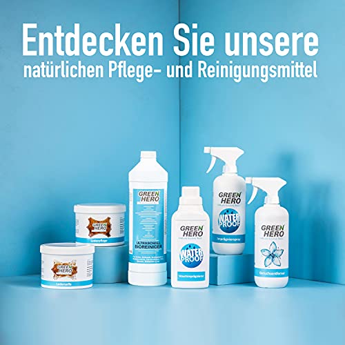 Green Hero Geruchsneutralisierer Spray 500ml für Textilien, Schuhe, Wohnräume und Auto zur Entfernung von Gerüchen Rauchgeruch Entferner Geruchsentferner Geruchskiller