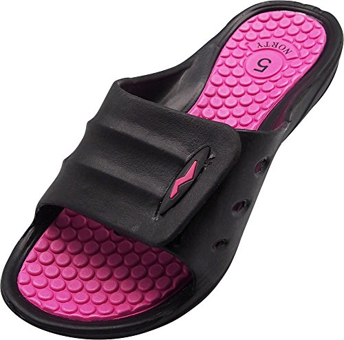 NORTY - Women's Slide Strap Shower Beach Pool Sandal - 3 Color Combinations