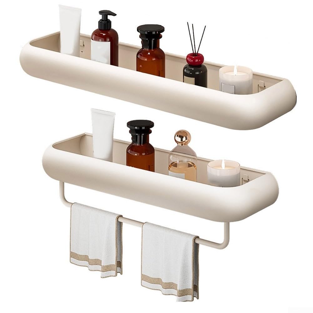 Scaffale portaoggetti da doccia, senza trapano, da appendere, per cucina, spezie, trucchi, cosmetici, shampoo, montaggio a parete, per bagno e cucina (G)