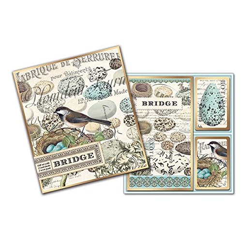 Michel Design Works Bridge Card Gift Set, Nest & Eggs Amazon.in Home