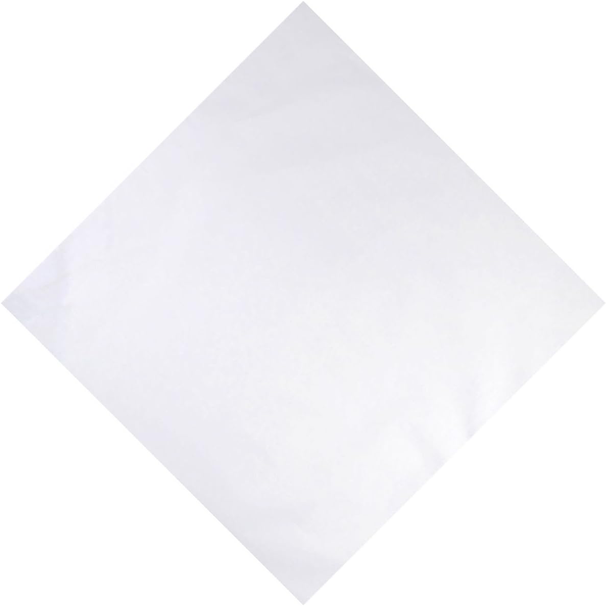 Unisex Men Woman Plain Solid Colour 100% Cotton Bandana Head Neck Wrist Handwrap, Wristband, Scarf, 55 x 55cm (22” x 22”)