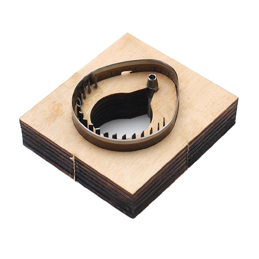 Shapew Diy Rfid Key Fob Leather Tag Leather Template Wooden Punching Die Cutting Mould Metal Cutting Dies Christmas