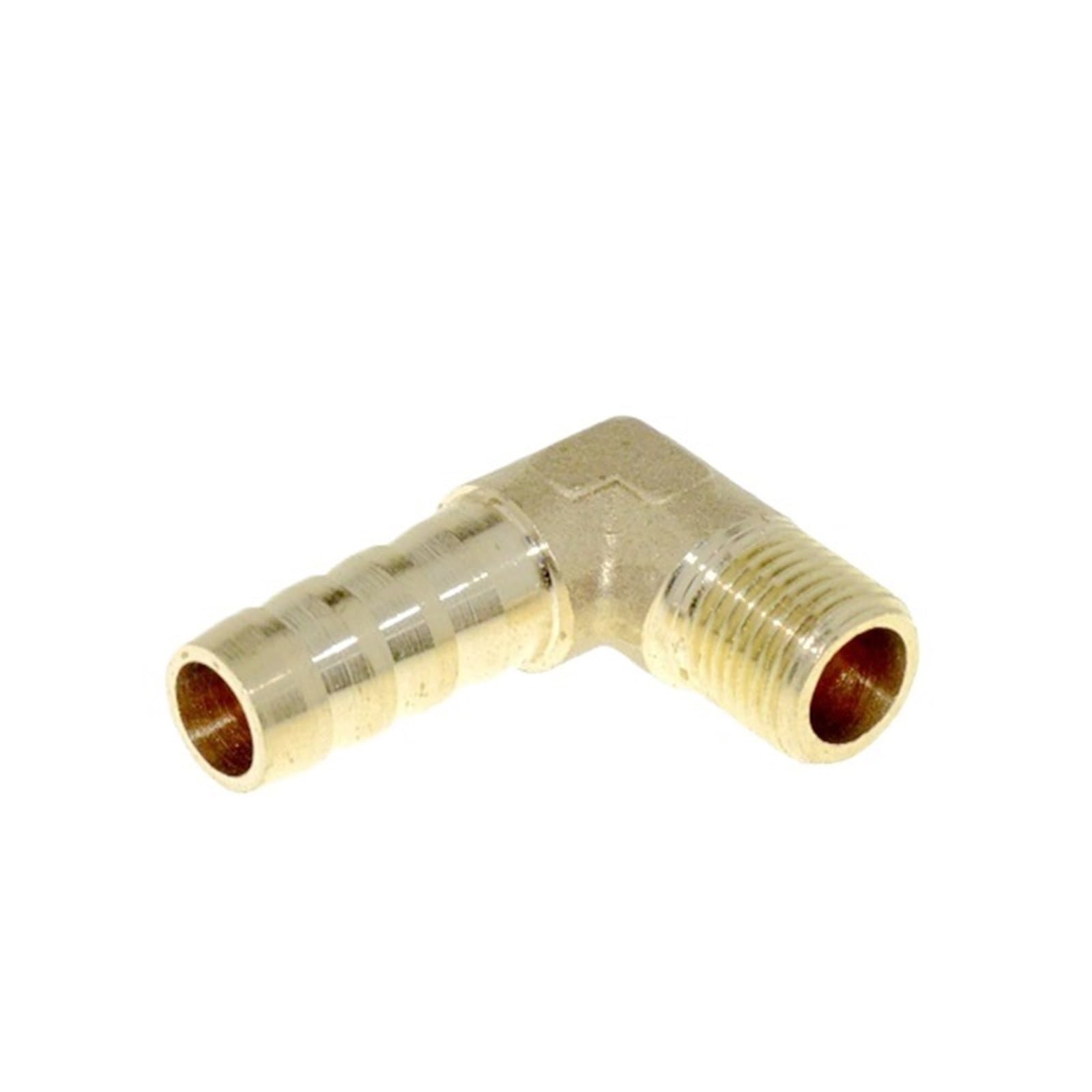 Tazyyzuu Men's One Color Npt Straight Or Elbow Brass Hose Pipe Fitting 6Mm 8Mm 10Mm 12Mm Barb Splicer 1/8" Thread Copper Barbed(L 8Mm Barb-01)