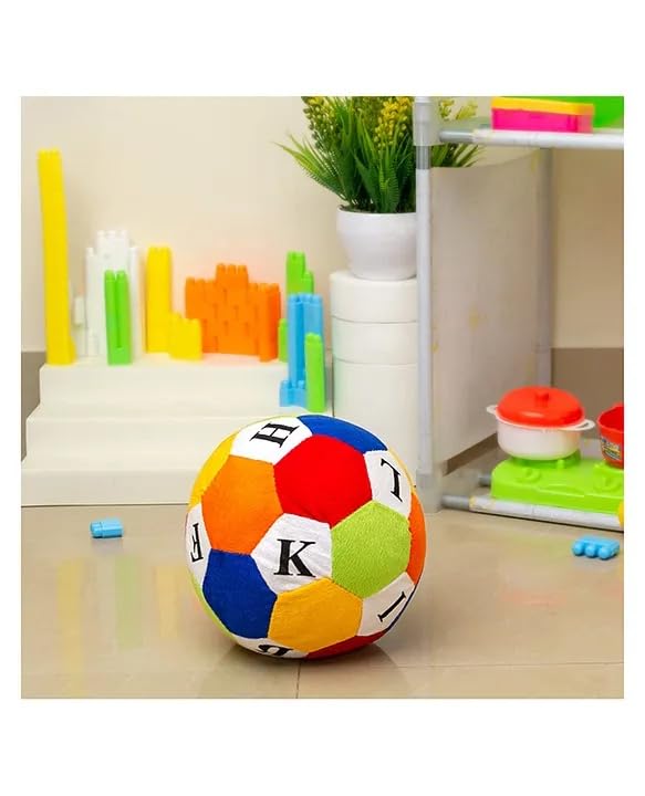 Stuffed Soft Toy Plush for Kids Baby Boy Girl Birthday Ball Soft Toy Stuffed Plush Ball Kids Birthday Gift 25 cm (ABCD) 4