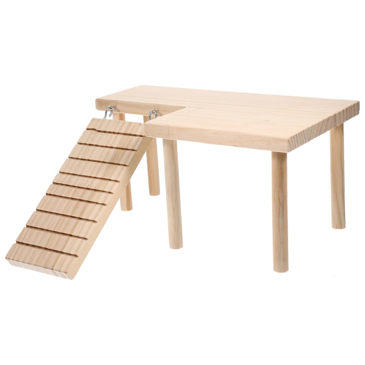 Plateau de jeu hamster en bois véritable, aménagement naturel