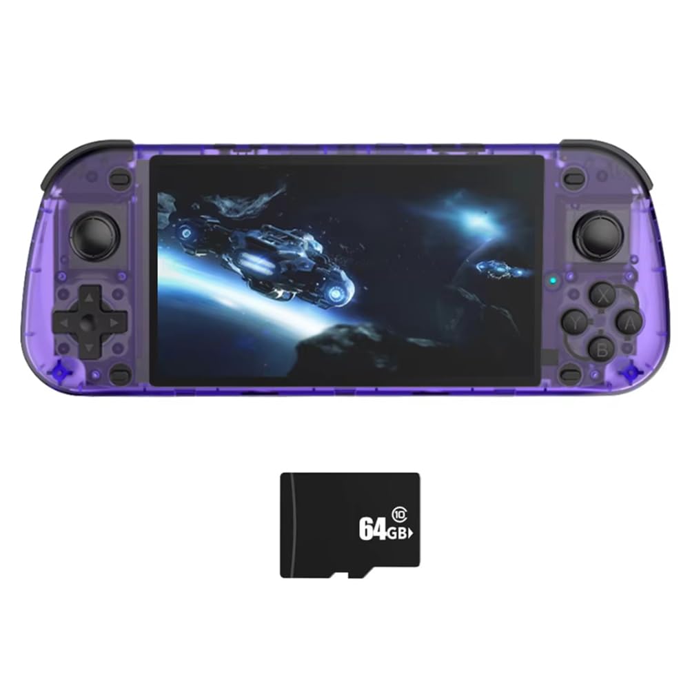 Dual Player 5,1- R50S Retro Handheld-Spielkonsole 64GB Linux-System IPS-Bildschirm Online-Spielkonsole