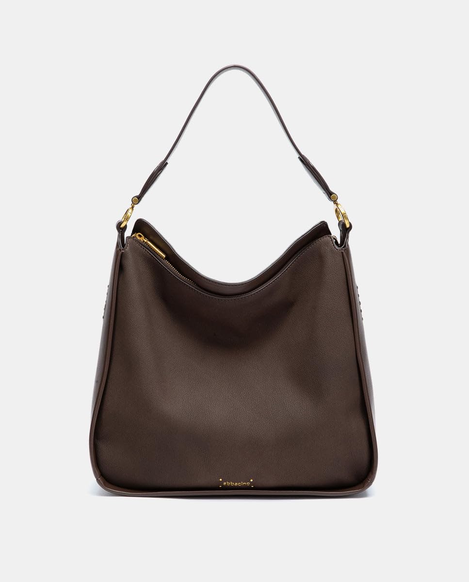 Abbacino Bolso de hombro en materiales reciclados marrón Marrones