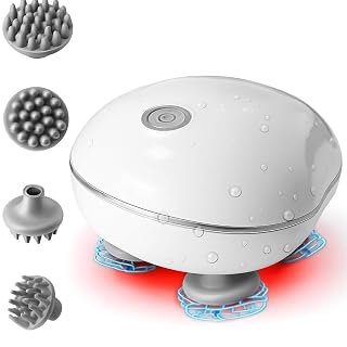Feeeltript Silicone Scalp Massager | 96 Kneading Points with Replaceable Heads | Head & Body Massage Tool for Hair Care