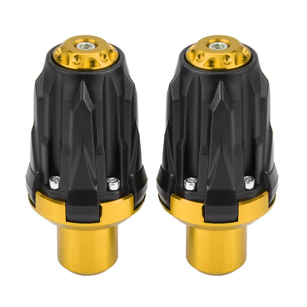 Sturzpads für Motorrad-Rahmen, 10-mm-Slider für Aufprallschutz, Anti-Crash-Pads aus Aluminiumlegierung für Rennen und Hochgeschwindigkeitsfahrten (GOLD)