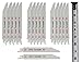 9-Inch Wood with Nails Demolition Reciprocating Saw Blades Made of Long Lasting Bi-Metal with Cobalt Teeth for Reciprocating/Sawzall Saws - 5 Pack - Caliastro