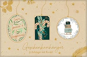 Weihnachten WinterLiebe Geschenkanhänger (9 Stück)